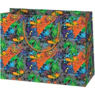 Cardex: Dinosaurusová párty darčeková taška veľká veľkosť 26,7x13,7x33 cm