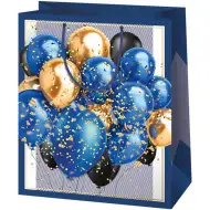 Cardex: Exkluzív stredne veľká darčeková taška s balónikmi na oslavu 18x10x23 cm