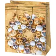 Cardex: Zlatá stredne veľká darčeková taška 17x10x23cm