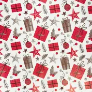 Červený darčekový baliaci papier 200x70 cm