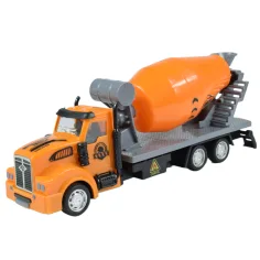 City Truck: Prepracovateľný nákladný automobil s kolesami na pružinách s označovacími tabuľkami pre stavebníctvo 19cm obrázok 3