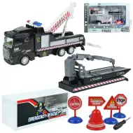 City Truck: Prispôsobiteľný nákladný automobil záchranného tímu na kolieskach s označovacími tabuľkami 19 cm