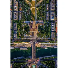 Clementoni HQC 1500-dieliková kompaktná puzzle - Paríž zhora obrázok 2