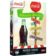Coca-Cola kamkoľvek ideš 1000-dieliková prémiová plus kvalita puzzle - Trefl