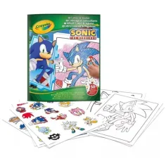 Crayola: Sonic, ježko – omaľovanka s nálepkami