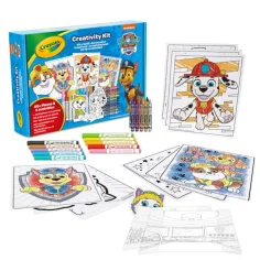 Crayola: Tlapková patrola 5 v 1, 60-dielna kreatívna omaľovánková sada
