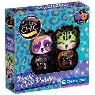 Crazy Chic: Lovely Nail lak na nechty s kefkou v tvare zvieratka, sada 2 ks - Clementoni
