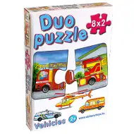 DUO Puzzle Vozidlá - D-Toys