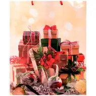 Darčeková taška s vianočným motívom 26x32x12,5 cm