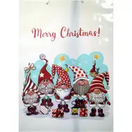 Darčeková taška s vianočným motívom sobov 32,5x45,5x10cm