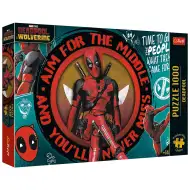 Deadpool Chaos, vtipy a katany 1000-dielne prémiové puzzle plus kvality - Trefl