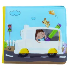 Detská kniha: Vozidlá mäkká kniha na čmáranie 14x13cm obrázok 6