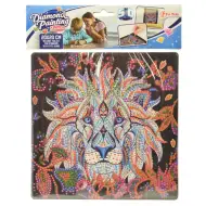 Diamantová mozaika: Sada na maľovanie diamantmi Lev 20x20 cm