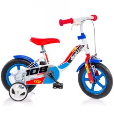 Dino Sport modro-bielo-červený detský bicykel veľkosti 10 - Dino Bikes