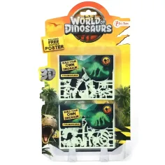 Dinosaurus fluorescenčné 3D puzzle v rôznych variantoch 1 ks obrázok 2