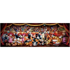 Disney+ – Mickey a priatelia v kapele 1000-dielna panoramatická puzzle s plagátom - Clementoni obrázok 2