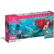 Disney+ - Malá morská víla 1000-dielne panoramatické puzzle s plagátom - Clementoni