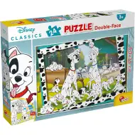 Disney 101 dalmatíncov 2 v 1, 24-dielne puzzle a omaľovánka 50x35 cm - Lisciani
