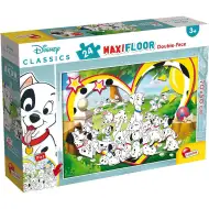 Disney 101 dalmatíncov 2 v 1 maxi 24-dielne puzzle a omaľovánka 70x50 cm – Lisciani
