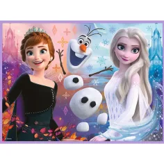 Disney: Ľadové kráľovstvo 2 - Puzzle a pamäťové karty 2 v 1 sade - Trefl: Princezné na svojej zemi obrázok 3