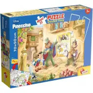 Disney Pinocchio 2 v 1 maxi 35-dielne puzzle a omaľovánka 70x50 cm - Lisciani