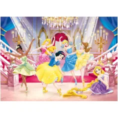 Disney Princezné 2 v 1, 250-dielne puzzle a omaľovánka 50x35 cm – Lisciani obrázok 2