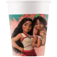 Disney+Princezné Vaiana 2 papierové poháre 8ks set 200ml