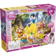 Disney Snehulienka 2 v 1 maxi 150-dielne puzzle a omaľovánka 70x50 cm - Lisciani