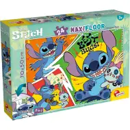 Disney Stitch 2 v 1 maxi 24-dielne puzzle a omaľovánka 70x50 cm - Lisciani