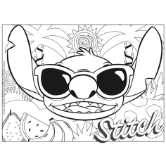 Disney Stitch 2 v 1 maxi 4x48-dielne puzzle a omaľovánka 35x25 cm - Lisciani obrázok 4