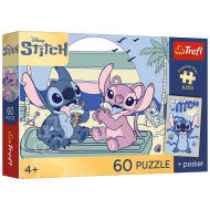 Disney Stitch Zmrzlinová zábava 60-dielne puzzle - Trefl