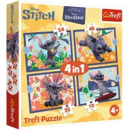 Disney: Stitchova dovolenka 4 v 1 puzzle - Trefl