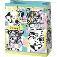 Domáce zvieratá strednej veľkosti darčeková taška 18x23x10cm