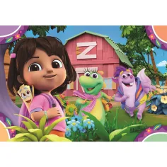 Dora objaviteľka 2x20 ks Supercolor puzzle - Clementoni obrázok 2