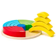 Dúhová balančná drevená hračka - Woodyland
