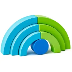 Dúhová balančná drevená hračka - Woodyland obrázok 3