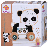 Eichhorn: Drevená ťahacia panda na kolieskach - Simba Toys