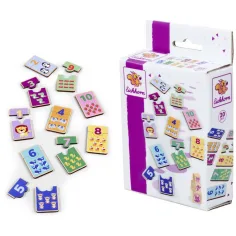 Eichhorn: Drevené číselné puzzle – Zvieracie párovacie hra - Simba Toys obrázok 2