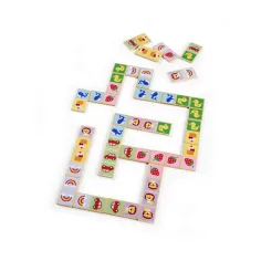 Eichhorn: Drevené domino farebné, s detskými motívmi – Simba Toys obrázok 2