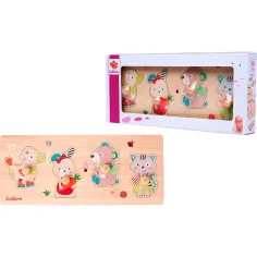 Eichhorn: Drevené puzzle – Roztomilí kamaráti - Simba Toys