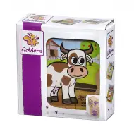Eichhorn: Drevené skladačky – Puzzle s domácimi zvieratami pre najmenších - Simba Toys