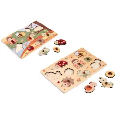 Eichhorn: Drevené zvieracie puzzle s úchytkami v rôznych variantoch 1ks - Simba Toys obrázok 2