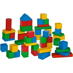 Eichhorn: Farebné drevené kocky, 50-dielna sada - Simba Toys obrázok 2