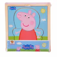 Eichhorn: Puzzle na obliekanie Peppa Pig 12 ks - Simba Toys