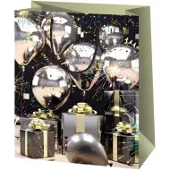 Exkluzívna párty balónová veľká darčeková taška 27x14x33cm