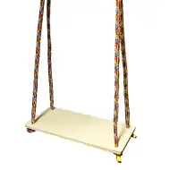 Drevená hojdačka na zavesenie