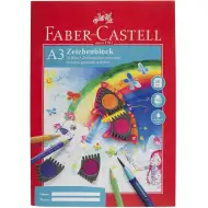 Faber-Castell: A3 kresliaci blok – 20 listov extra pevného, 100 g umeleckého papiera