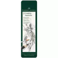 Faber-Castell: Akvarelová grafitová ceruzka sada v kovovej krabičke, 5 ks