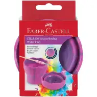 Faber-Castell: Click and Go ružový mramorový pohár na štetce