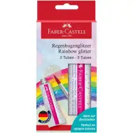 Faber-Castell: Dúhové trblietavé lepidlo 2x12ml